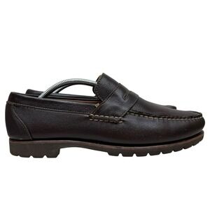 Allen Edmonds Hampton Penny Loafer Men's 11 M Dark Brown Leather Vibram Sole